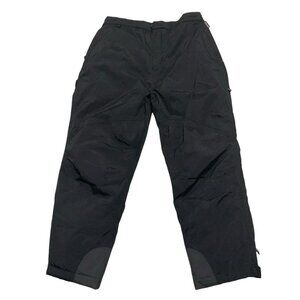 QUEST Men's XL Black Thinsulate Pull String With Zip Waist Snow Ski Pants READ